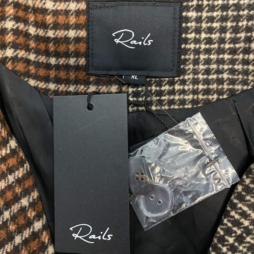 Rails Cody Mixed Mini Check Blazer NWT - image 8